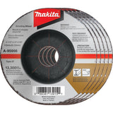 Makita A959565 41/2 x 1/4 x 7/8 INOX Grinding Wheel, 36 Grit, 5/pk