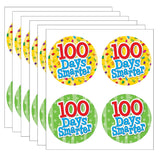 100 Days Smarter Wear Em Badges, Self-Adhesive, 32 Per Pack, 6 Packs
