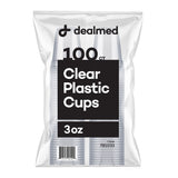 Dealmed 3 oz. Disposable Plastic Cups - 100% Recyclable Cups for Doctor's Offices, School Nurse's, Hospitals, at Home and More (