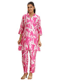 Libas Women'S Cotton Blend Co-Ords (99682_Pink_M)