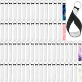 Outus Sublimation Wristlet Keychain Black Neoprene Wristlet Strap Sublimation Wrist Lanyard Keychain Holder for DIY Crafts Girls