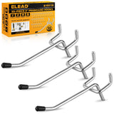 ELEAD 55-Piece 2 Inch Pegboard Hooks, Heavy Duty Peg Board Organizer Accessories, Peg Board Tool Hangers Fit for 1/4 and 1/8 Peg