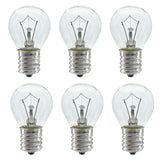 Lava Lamp Bulb, 6 Pack 25 Watt Lava Lamp Light Bulb, S11 E17 Base 120 Volt Lava Lamp Replacement Bulb for 14.5 Inch Glitter and