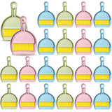 LemonRoad 24 Pack Nesting Mini Broom and Dustpan Set with Handle