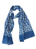 Rai Sahab Printed Cotton Women Scarf(St130Blue10)