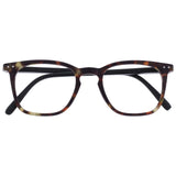 OPULIZE Bex Mens Reading Glasses Large Designer Style Matt Brown Tortoiseshell R64-2 +2.50
