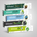 Natural Organic Herbs Toothpaste Combo | Herbodent Premium | Herbodent Sensitive | Herbodent Blackseed | Herbodent Charcoal | He