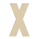 HILAZA 17 Inch Large Wooden Letter X, 1/4 in Thick Big Wood Letter for Wall Decor Crafts