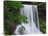 Cascading Waterfall In Jefferson National Forest, Virginia-Canvas Art-22X18.26
