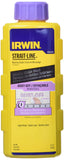 IRWIN Tools STRAITLINE DustOff Marking Chalk, 6ounce (4935426), Purple