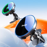 Beser for MagSafe Car Charger Mount, 15W Magnetic Wireless Qi Charger & Phone Holder, Dashboard/Vent Mount for iPhone 16/15/14/1