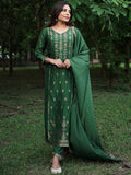 Libas Women'S Silk Blend Kurta Sets (33344O_Green Green Xl