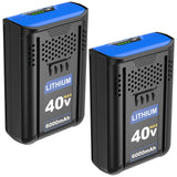 Forrat 2Pack 6000mAh Lithium ion Replacement for Kobalt 40V Battery Compatble with Kobalt 40V Max KB440-03 KB640-03 KB240-06 KB2