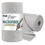Mzsjjk 56 Pack Microfiber Cleaning Cloth Roll, Tear Away Reusable Microfiber Paper Towels, 11inch x 9inch Ultra Absorbent Lint Free Wa