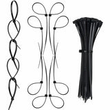Hian 4Inch Nylon Cable Ties (100Pack) HeavyDuty, SelfLocking Plastic Straps For Indoor And Outdoor Use Durable, Adjustab