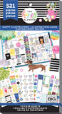 me & my BIG ideas Sticker Value Pack The Happy Planner Scrapbooking Supplies Happy Illustrations Theme MultiColor Great
