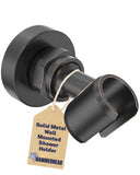 HammerHead Showers All Metal Handheld Showerhead Holder Wall Mount, Adjustable Screw-Mounted Pivot Ball, Shower Hose Holder, Fit