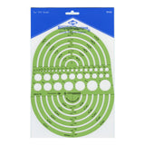 ALVIN Circle Radius Master Template TD1202, Template for Artists, Architects, Design and Drafting, 3/64th to 7.5 scale