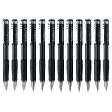 Pentel TwistErase III Mechanical Pencil, (0.7mm), Black Barrel, 12 Pack (QE517A)