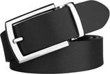 Men Black Genuine Leather Belt ()_1144
