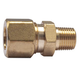 LTWFITTING Brass 3/8 OD x 1/8 Male NPT Compression Connector Fitting(Pack of 5)