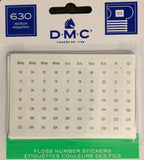 DMC Floss Number Stickers, 630/Pkg