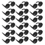 Toyvian 60PCS Doll Sunglasses Plastic Miniature Sunglasses Doll Dressing Supplies Mini Glasses Decor for DIY Accessories Dressin