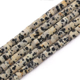 NITOPUPU 150Pcs 4 2mm Natural Dalmatian Jasper Spacer Stone Beads for Jewelry Making Supplies, Loose Semi Flat Round Gemstone T