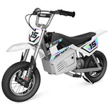 Razor MX400 Dirt Rocket Electric Bike for Kids Ages 8+, 140 lb Max Weight, White - 24V Battery, Up to 14 Mph, 30-Min Ride Time o