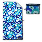 ECCOSOPHY Microfiber Beach Towel -Sand Free Towels are Quick Dry, Light Weight, Super Absorbent-Perfect Pool, Travel, Cruise, Ca
