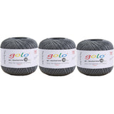 golo 3 Balls Crochet Thread Size 10 Crochet Yarn for Hand Knitting 517