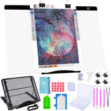 A2 Diamond Painting LED Light Pad Kit, 5D Diamond Painting Accessories Tool Kit Full Drill for Adults, Supplies Includes Storage