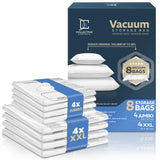Collective Comforts 8 Pack XXL & Jumbo Space Saver Vacuum Storage Bags