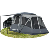 TIMBER RIDGE 5-9 Person SUV Tent with Screen Porch and Awning for Family Camping, Weather Resistant and Portable Van or Car Tent
