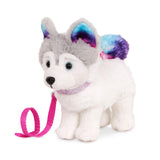 Our Generation - Pet Dog Plush - Bendable Legs, Rainbow Tail & Ears - Stuffed Animal - Pretend Play - Toy for Kids Ages 3+ - Sib
