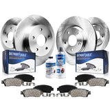 Detroit Axle - Brake Kit for Subaru Impreza Forester Legacy Outback 11.54'' inch Front & 11.26 inch Rear Disc Brake Rotors Ceram