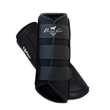 Professional's Choice Ventech Brushing Boots | All-Purpose Horse Boots | Hook & Loop Closure | Sold in Pairs | Black Large