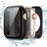Tensea (2-in-1 for Waterproof Apple Watch Screen Protector Case 44mm SE 3/SE 2nd Generation/SE/Series 6 5 4, iWatch PC Face Cove