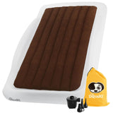 The Shrunks Twin Air Mattress Travel Bed for Kids and Adults with Pump Portable Inflatable Mattress Cot for Families Single Blow