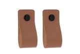 Brute Strength - Leather Drawer Pulls - Taupe - 6 pcs - 4-15/16 x 1 - Leather Handle - Leather Dresser Pulls - Cabinet knobs Dr