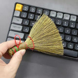 Mini Whisk Broom Handheld Brush Whisks Away Dust, Dirt & Debris Brush Head 4.3inch L with Nylon Hanger for Easy Storage Perfect for