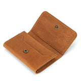 Merishopp Mens Wallet Clutch Practical Change Pouch Card Organizer Birthday Gift Purse Light Brown