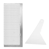 5D Diamond Drawing Ruler with 1020 Blank Grids, Stainless Steel Mesh Grid Tool Kit for Round/Full/Partial Drill DIY Diamond Pain