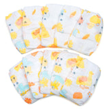 Medylove 10 Pcs Reborn Baby Doll Diapers Accessories for 17-22 Inch Dolls Underwear Reusable Reborn Baby Clothes Set Cute Yellow