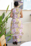 Anni Designer Women'S Rayon Viscose A-Line Printed Kurta With Palazzo (Angu Purple_S_Purple_Small),Purple,S,Rayon Viscose,A-Line,