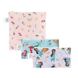 Bumkins Disney Reusable Sandwich and Snack Bags, for Kids School Lunch and for Adults Portion, Washable Fabric, Waterproof Cloth