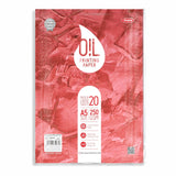 Anupam Oil Painting Paper - Linen Emboss Paper - Elemental Chlorine Free - Acid Free Oil Paper - 250 Gsm - (A5, 20 Sheet)
