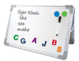 Large Desktop Easel Set w/Dry Erase Pen, 2 Magnets