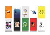 woopme Motivational Quotes Printed Design Bookmark Magnetic Students Kids Book Lovers Readers Gift Magnetic Page Clips Folding 5