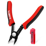 KAIWEETS Wire Cutters 6-Inch Flush Pliers with Supplementary Stripping, Cutting Pliers, Handy and Slim Diagonal Cutters, Sharp S